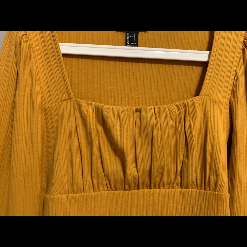 Mustard forever 21 top